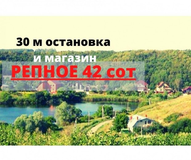 Фотография 1 - Участок ИЖС 42 сотки в РЕПНОЕ,рядом остановка и магазин