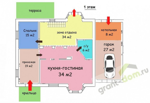 Фотография 3 - Шикарный новый   6-комнатный КОТТЕДЖ 235 м2 с ГАРАЖОМ + коробка 100 м2 ПОД ГОСТЕВОЙ ДОМ И БАНЮ в Таврово