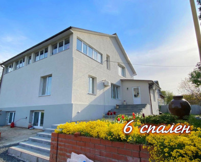 Жилой современный 8-комнатный КОТТЕДЖ 380 м2 в п.Пушкарное 