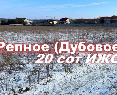 Отличный ровный 20 сот ИЖС в село Репное Дубовое
