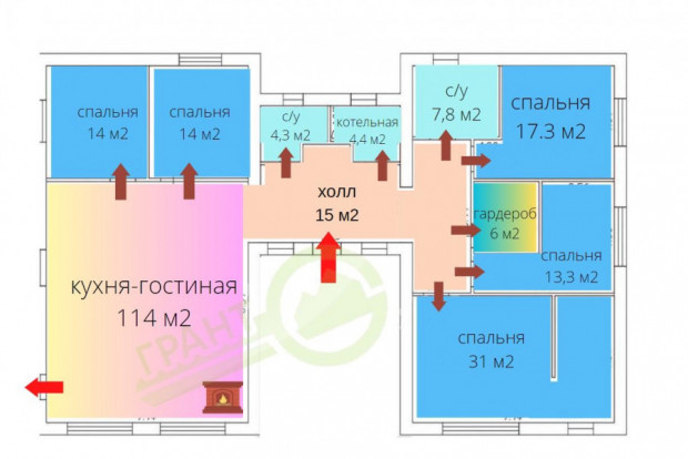 Фотография 2 - Дизайнерский новый 5-комнатный  ДОМ 200 м2 с стильной  отделкой в п. Комсомольский