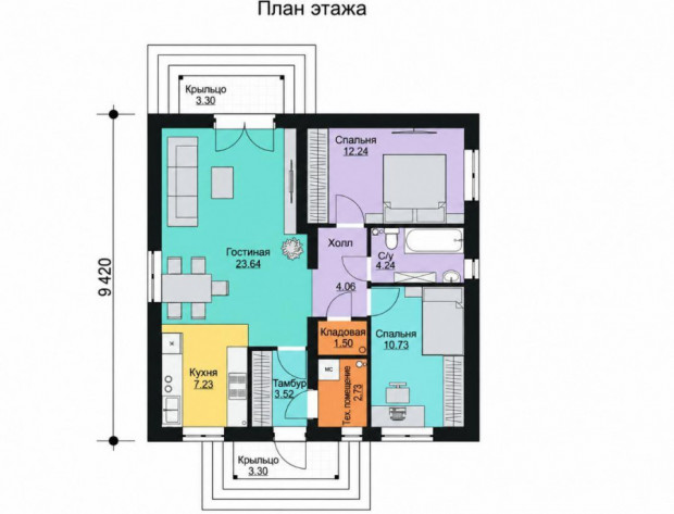 Фотография 3 - Новый 3х-к ДОМ в микрорайоне Шишино-84, рядом Новосадовый